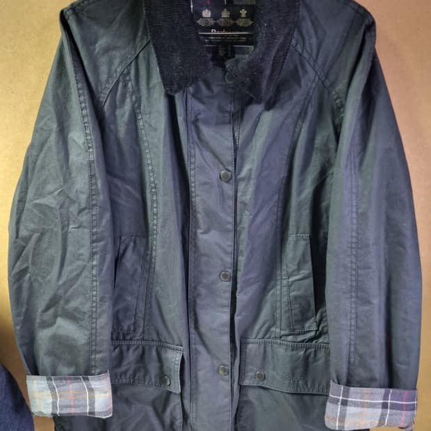 바버 여성 왁스 자켓 