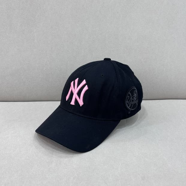 MLB 뉴욕 양키스 블랙 핑크 볼캡 야구 모자 xs-s