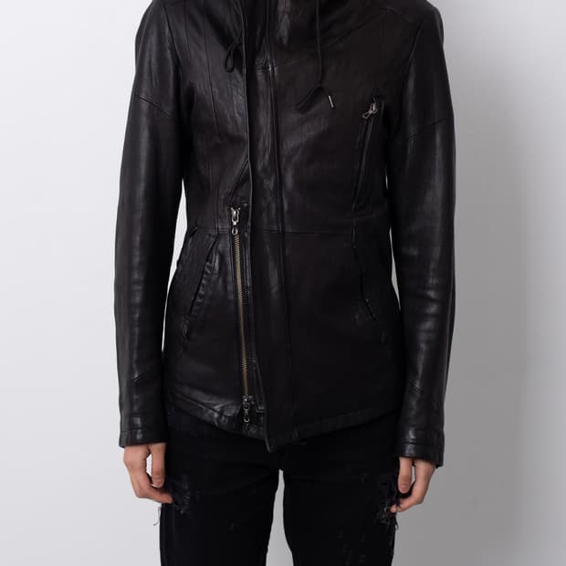 TORNADO MART ASYMMETRICAL LEATHER JACKET