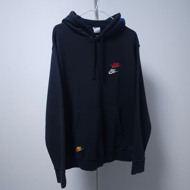 나이키 멀티로고 후드티 XXL