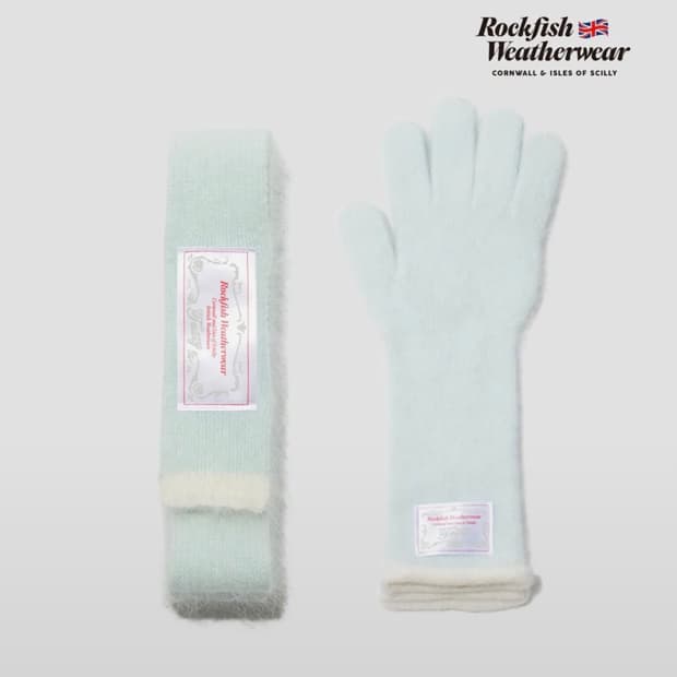FUZZY MUFFLER & FUZZY LONG GLOVES SET 