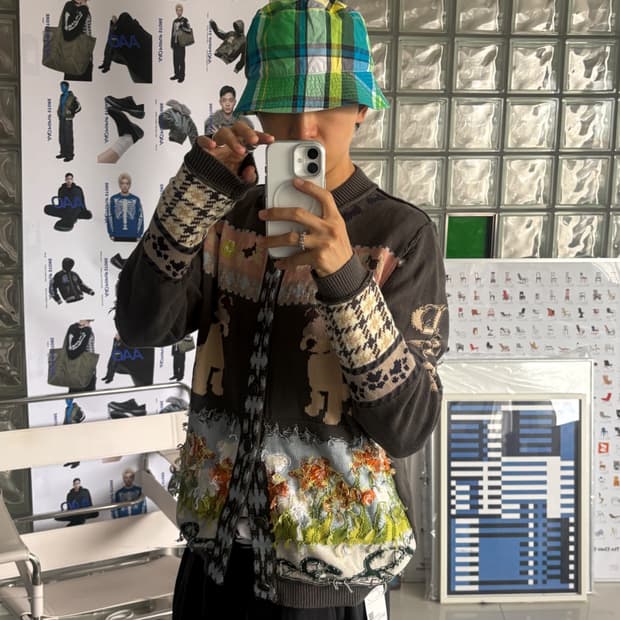 dante jacquard cardigan