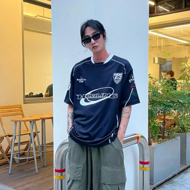 리트리버클럽 블록코어 축구 유니폼 XL