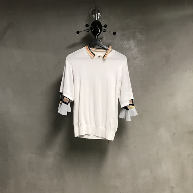 TOGA PULLA 토가풀라 니트 반팔 카라티 36(W)