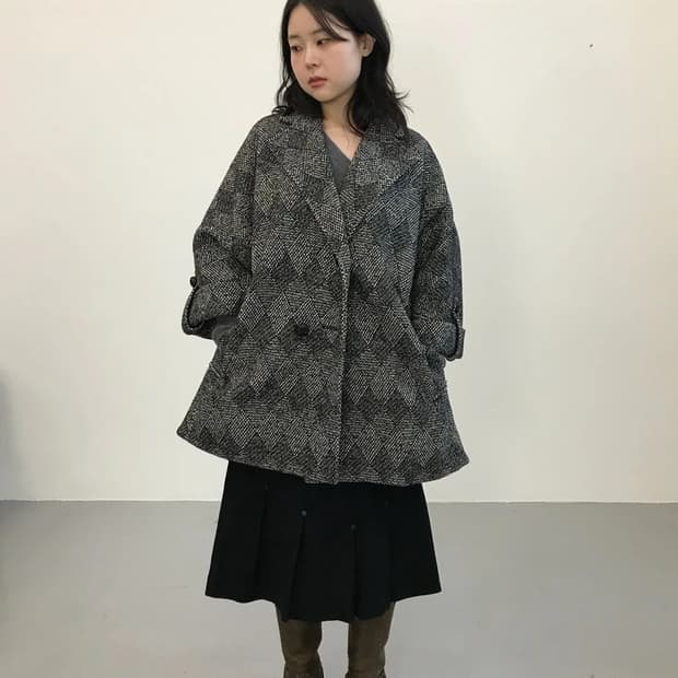 Diane von Furstenberg Herringbone Coat