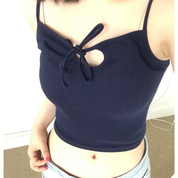 아워캐비넷 ribbon sleeveless 슬리브리스