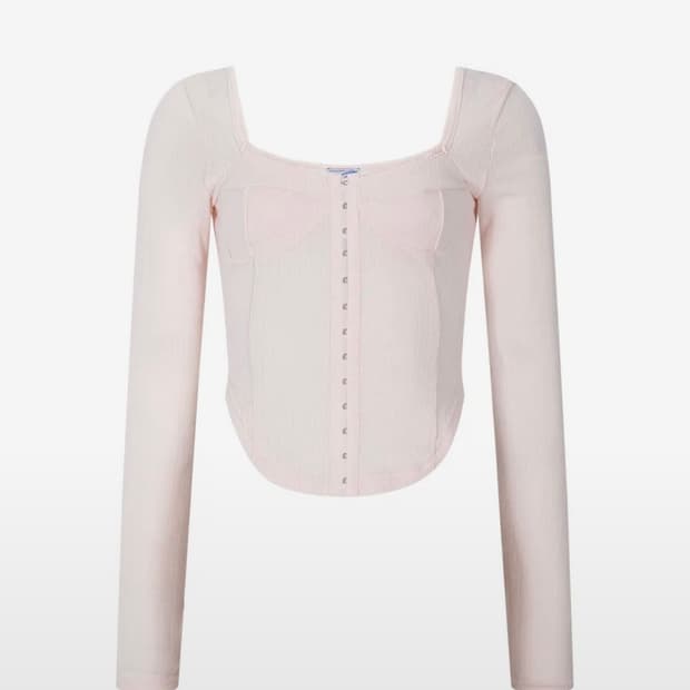 플리즈노팔로우 조안탑 핑크