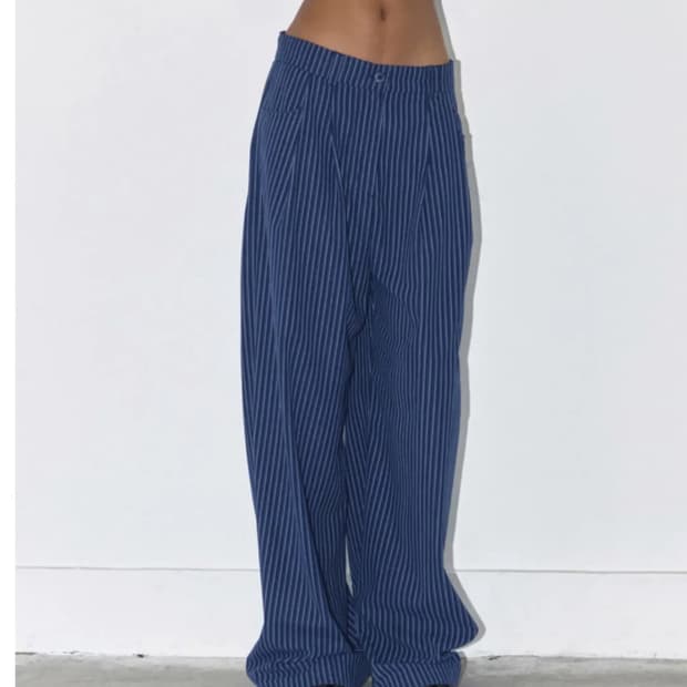Polysooem stripe pants