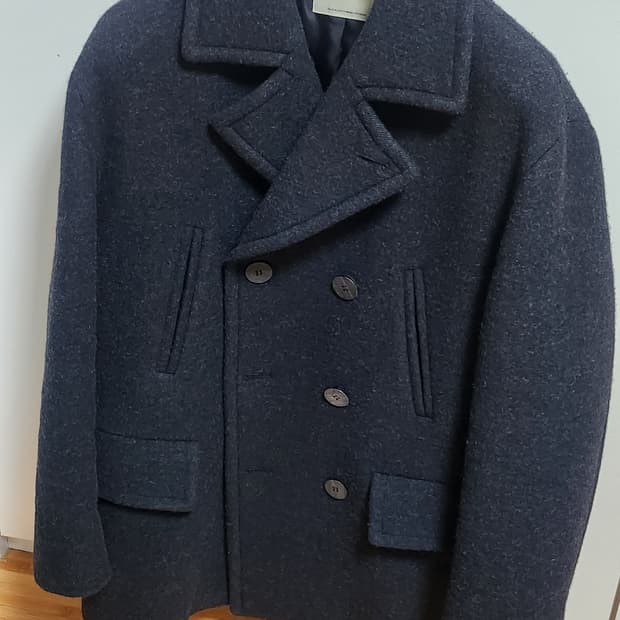 [2] 25FW 포터리 멜튼 울 피코트 블랙