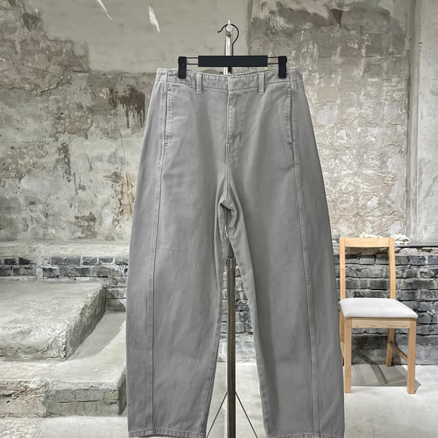 르메르 라이트 그레이 와이드 데님 팬츠