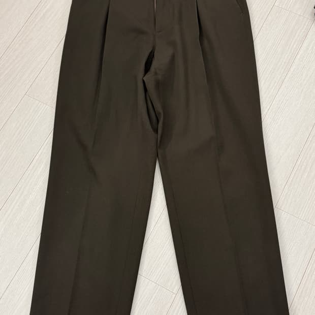 브라운야드 울와이드슬랙스 브라운 2사이즈