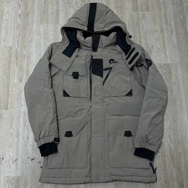 네파 남성 로고 헤비 구스다운 후드 패딩 XL/105 