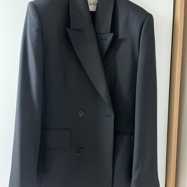 [타일레]Oversize Double breasted (블랙)_2size