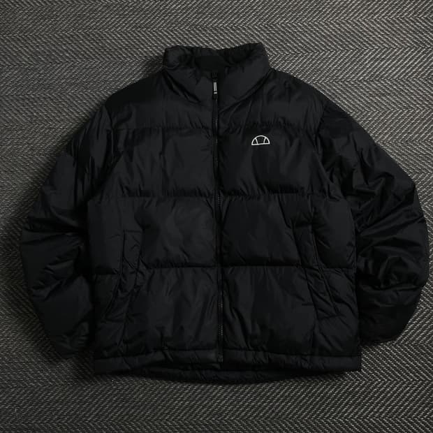 엘레쎄 USA 오리지날 로고 다운 푸퍼 패딩 블랙 o 4472