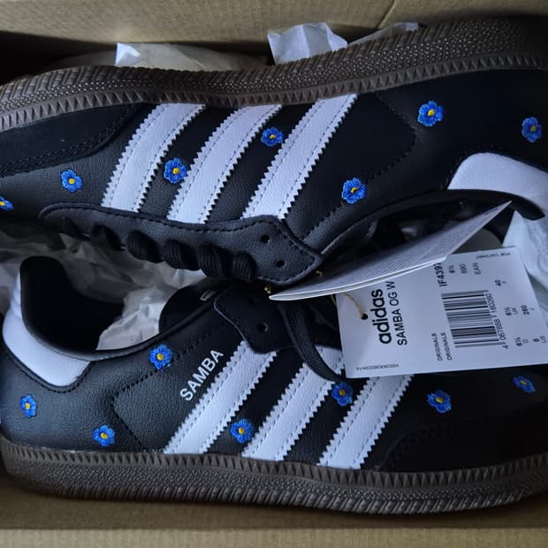 (새상품) 아디다스 삼바 OG 플라워 블랙