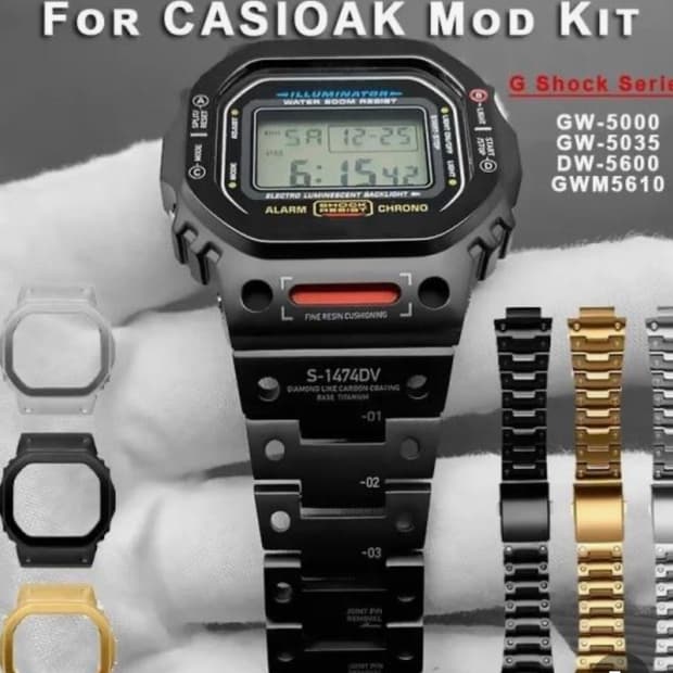 지샥 DW-5600 tva 티타늄 키트 팝니다. (가드 포함)