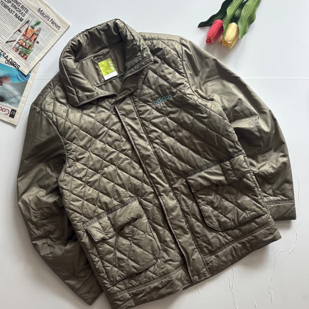 adidas 아디다스 올리브 퀄팅 점퍼