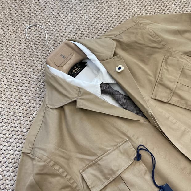 LARDINI 라르디니 이탈리안 최고급 개버딘 정글퍼티그 BDU 자켓 