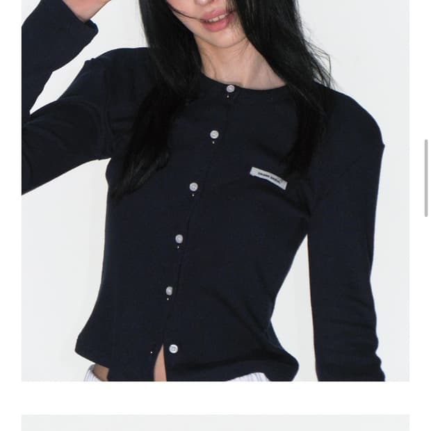 크랭크 가디건 네이비