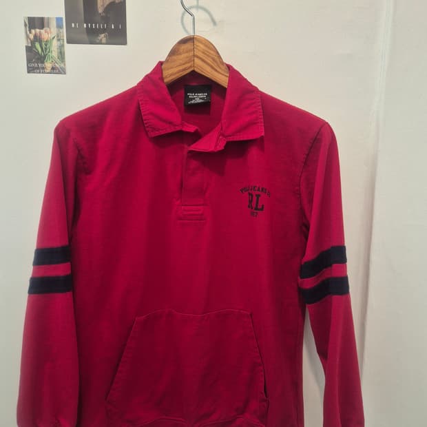 폴로진스 랄프로렌의 빨간색 긴팔 L 
사이즈 