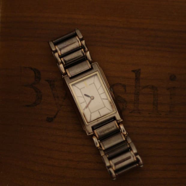 ​[Yves Saint Laurent] 입생로랑 YSL 로고 투톤 스퀘어