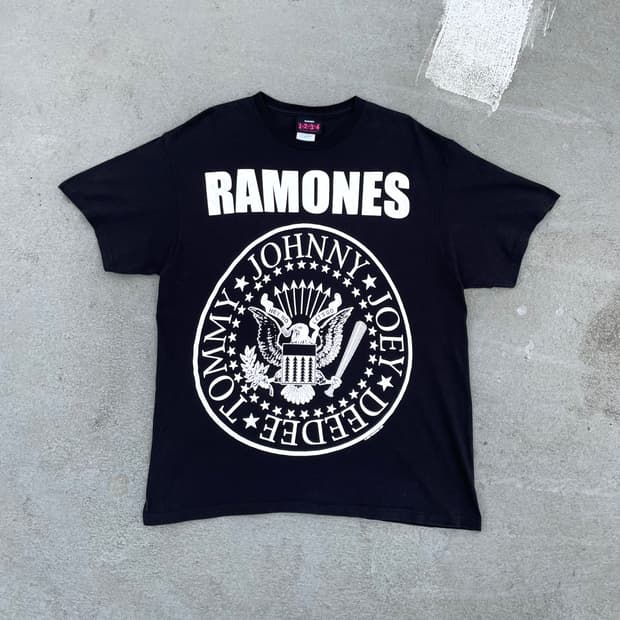 라몬즈 00s 06년도 밴드티 락티 빈티지 반팔 티셔츠