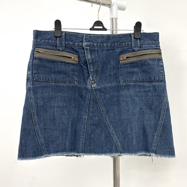 빈티지 데님 웨스턴 스커트 y2k