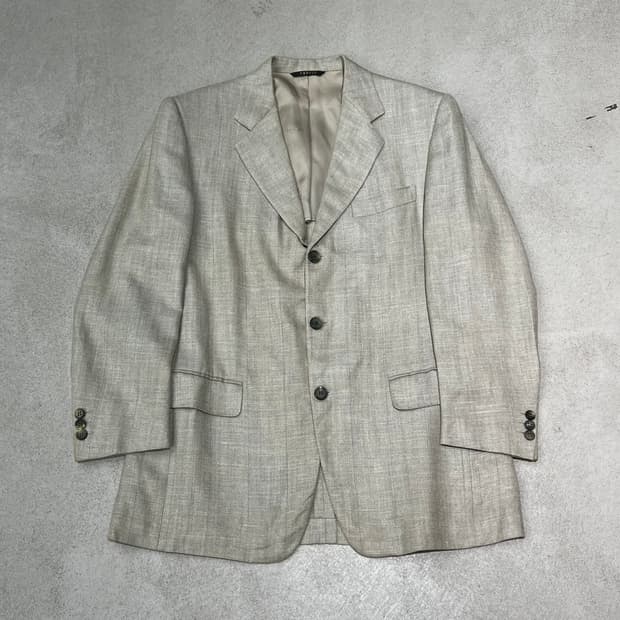  랑방 체크 블레이저 s10388