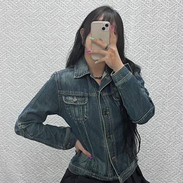 리 LEE 진스 올드스쿨 데님 청자켓 95 C07344
