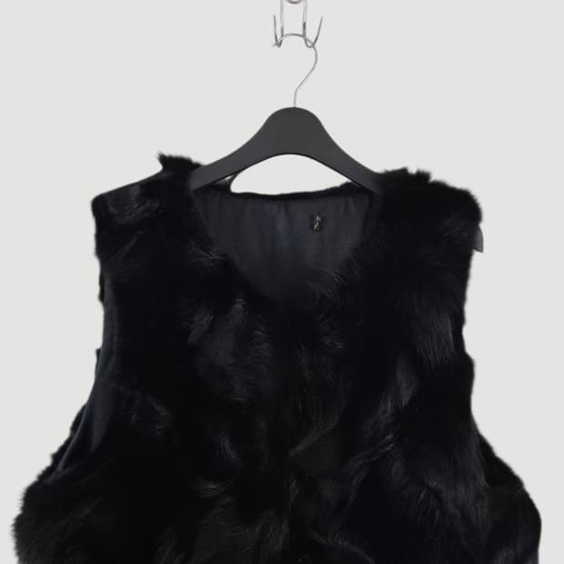 [55]여자 여우털 조끼 베스트