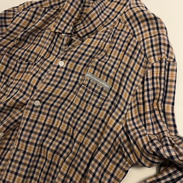 언더커버 플란넬 체크셔츠 4 사이즈