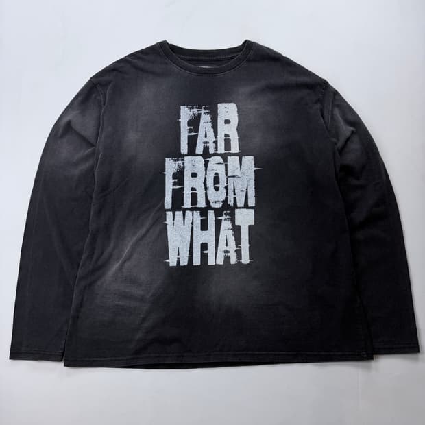 파프롬왓 워시드 로고 롱슬리브