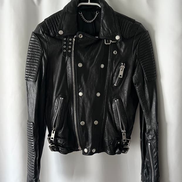 램스킨 바이커 자켓
