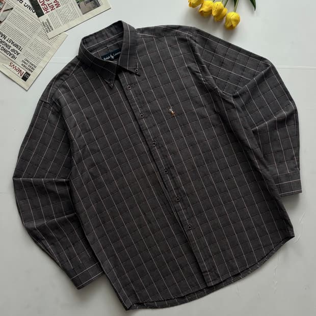 Polo 폴로랄프로렌 그레이 체크 셔츠