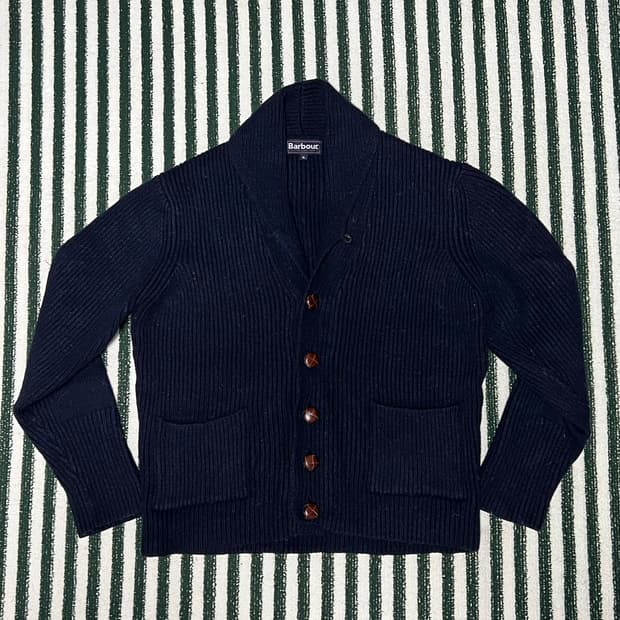 Barbour Clifton Chunky Shawl Collar Card