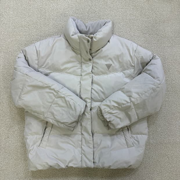 S 게스 덕다운 자켓 숏패딩 0317D