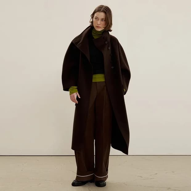 라퍼지포우먼 브라운 롱 코트