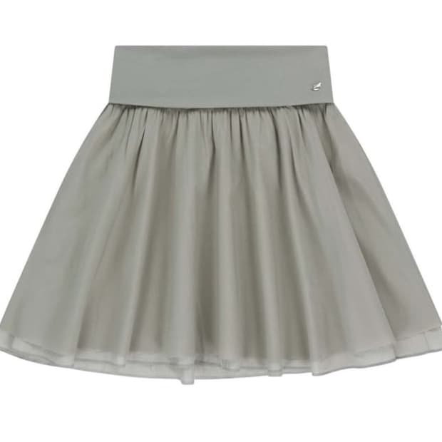 코이세이오 더블 셔링 스커트 2 그레이