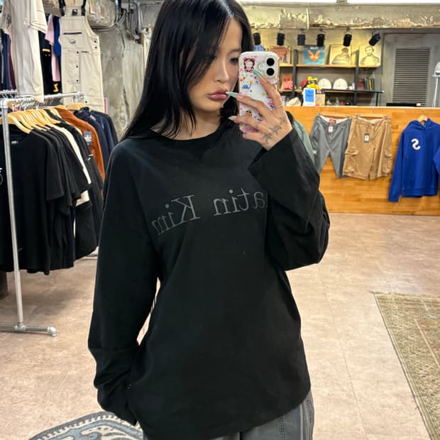 마땡킴 블랙 롱 슬리브 #csz4280