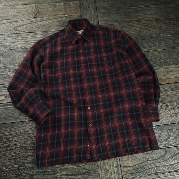 [입생로랑] 빈티지 체크 셔츠 P01429