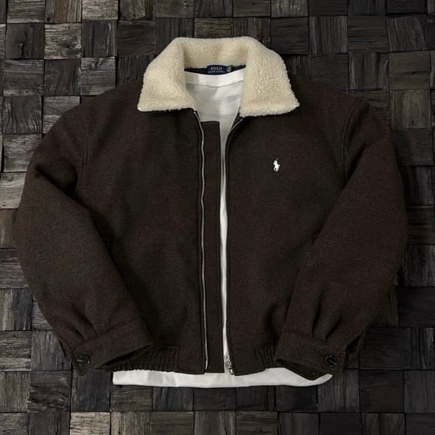 폴로 양털 무스탕