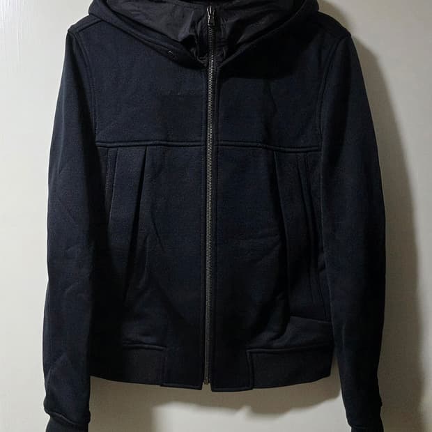 우영미 나일론 이중 후드집업