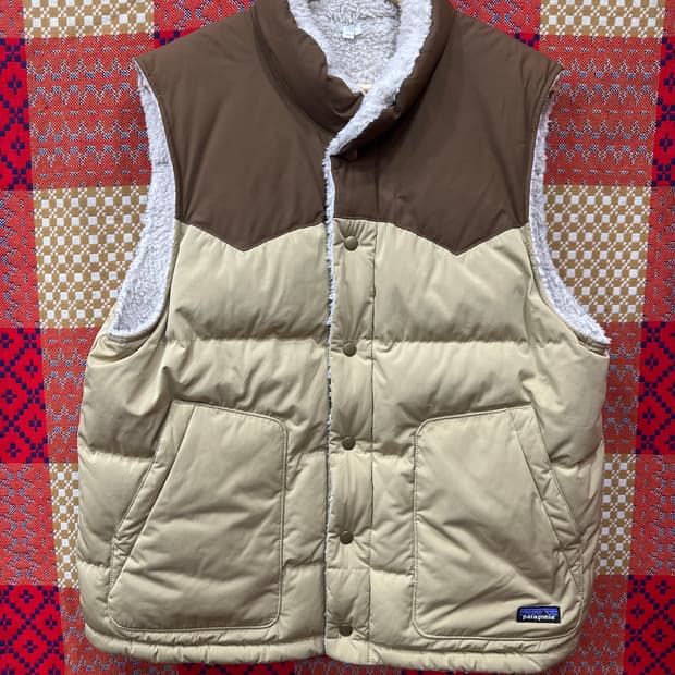 파타고니아 리버시블 패딩 베스트 비비다운 자켓   L