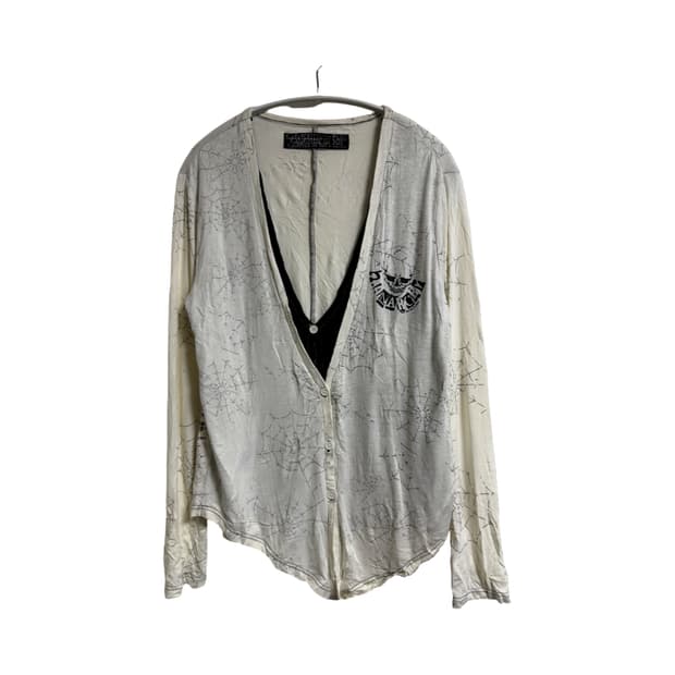 h.naoto 더블 레이어드 가디건