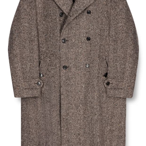 멋랩 X 피네짜(pinezza) 도네갈 더블 래글런 코트 M