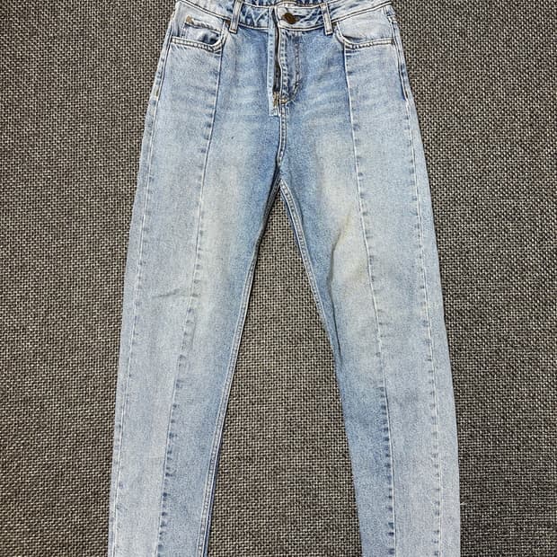 산드로 스플릿 데님 팬츠