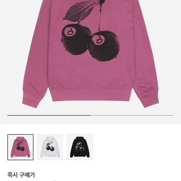스투시 체리 후드티 L