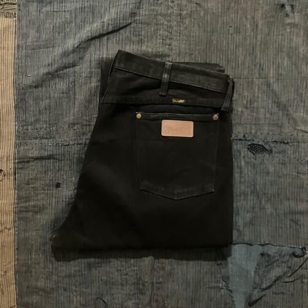 🇺🇸 90s USA 빈티지 랭글러 13MWZWK 블랙 데님 팬츠