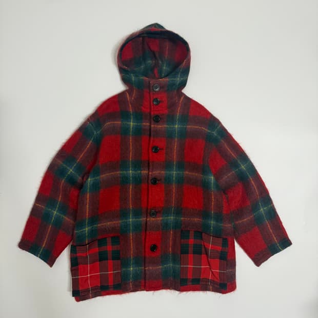 2000s 요지야마모토 체크 후디 