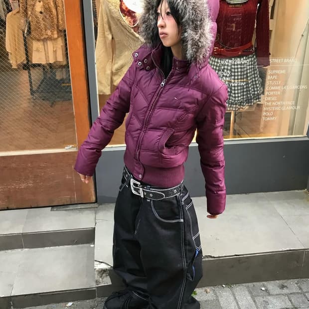 < Timmy Hilfiger Fur Padded JK >